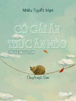 Cô Gái ăn Thức ăn Mèo